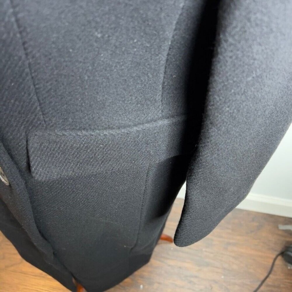 Madewell Womens $378 Oversized Double Breasted Top coat in Black Size 4 NT123 - Picture 9 of 13